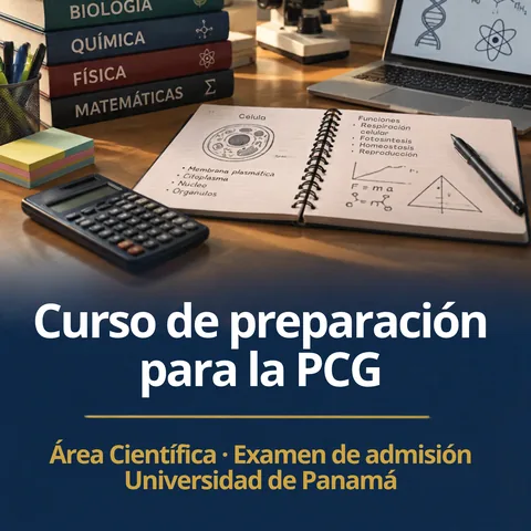 Portada del curso Preparación para la PCG · Área Científica