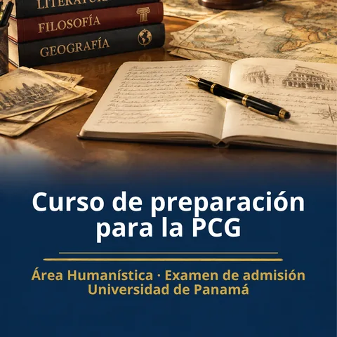 Portada del curso Preparación para la PCG · Área Humanística